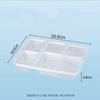 Disposable Rectangular Divided Meal Prep Containers with Lids
