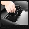 LUCKEASY Center Console Water Cup Holder for 2026 2025 Tesla Model Y Juniper New TPE Car Interior Organizer Center Console Water Drink Limiter Holder