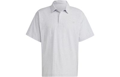 Originals Essentials Polo Shirts Men's Light Heather Gray IC5120