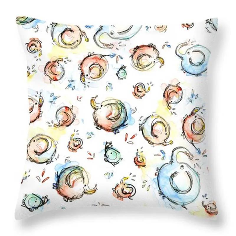 Lovely Panda Animal Print Cushion Cover Geometry Throw Pillow Case Sofa Home Decor Pillowcase