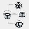 Pack Of 4 Reusable Nylon Coffee Filters Permanent Basket Coffee Filter Strainer Tool For Coffee Makers And Brewers