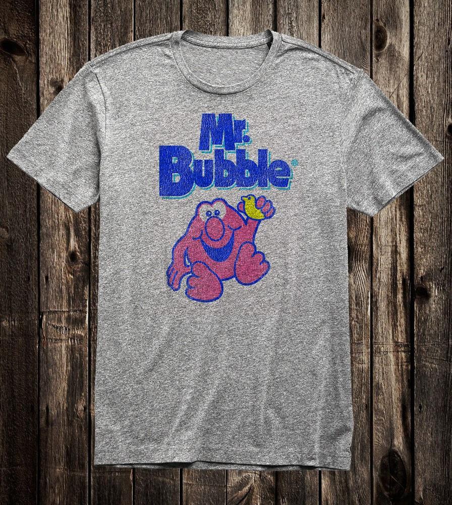 

Retro Ad Tee T Shirt Vtg 60 s 50 s Vtg Art Cute Novelty Mr Bubble Bath Time 2XL