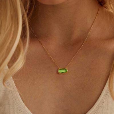 Colar Feminino Zircônia Cúbica Incrustada Colar Pingente Deslumbrante Versátil Etiqueta Redonda Colar Personalizado Joia Presente