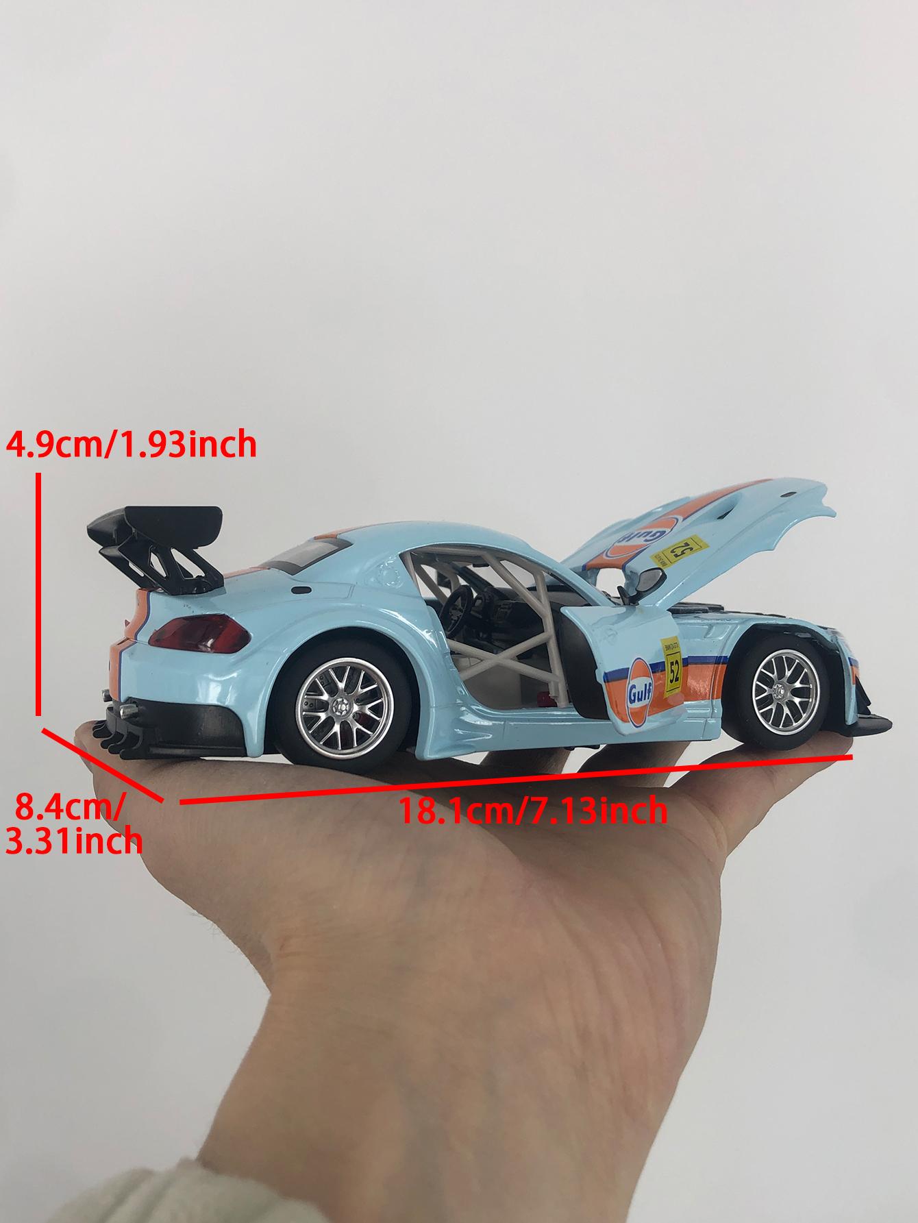 

CCA 1:24 BMW Z4 GT3 Gulf model car, zinc alloy metal ornament, collectible gift car синий