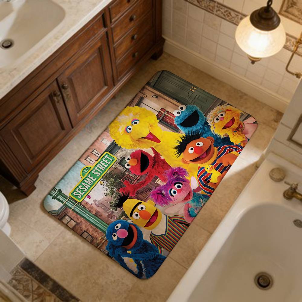 Classic TV S-Sesame S-Street Floor Mat Nordic Style Home Doormat Bathroom-Toilet Mats Bedroom Hotel Decor Mat