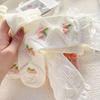 5 Pairs Cute Lace Mid Tube Socks Women's Lolitajk Ruffled Harajuku Style Autumn Winter Soft Versatile Fashionable Girl Socks