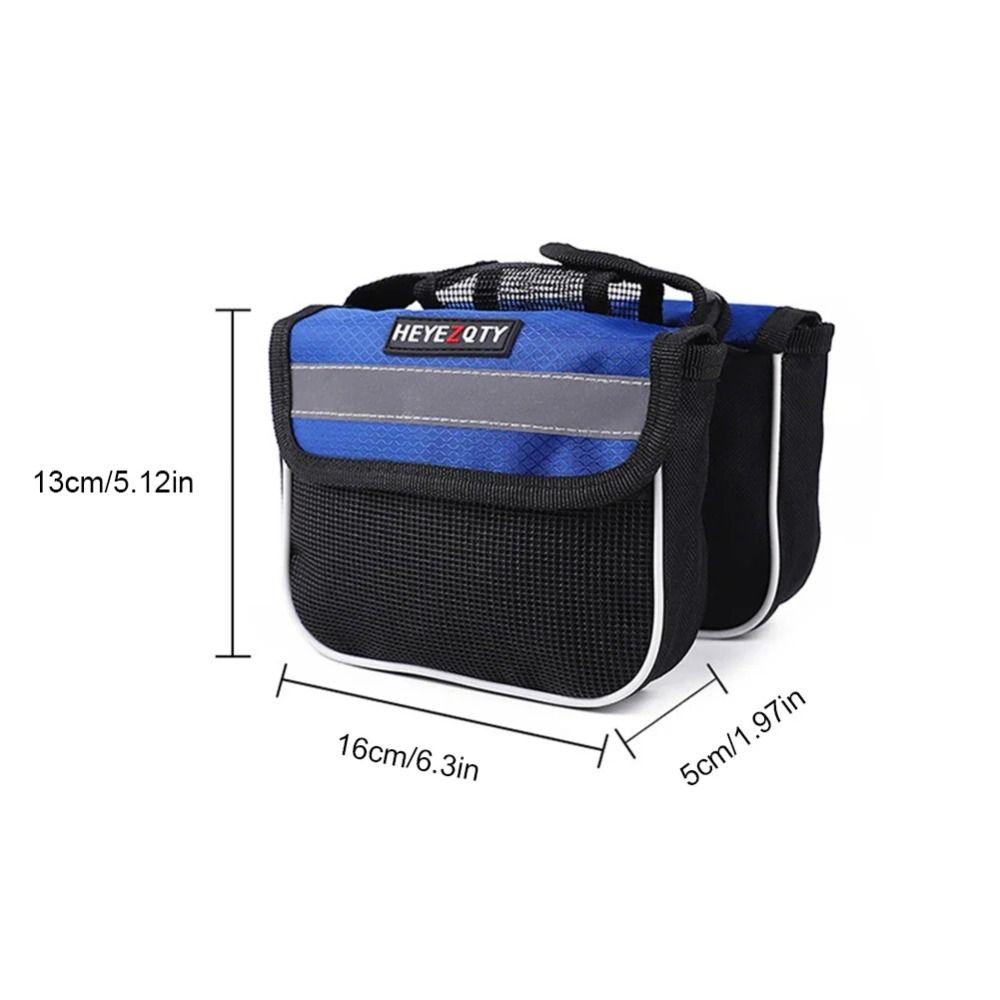 Large Capacity Bicycle Saddle Bag Waterproof Mountain Bike Crossbar Bag Cycling Accessories