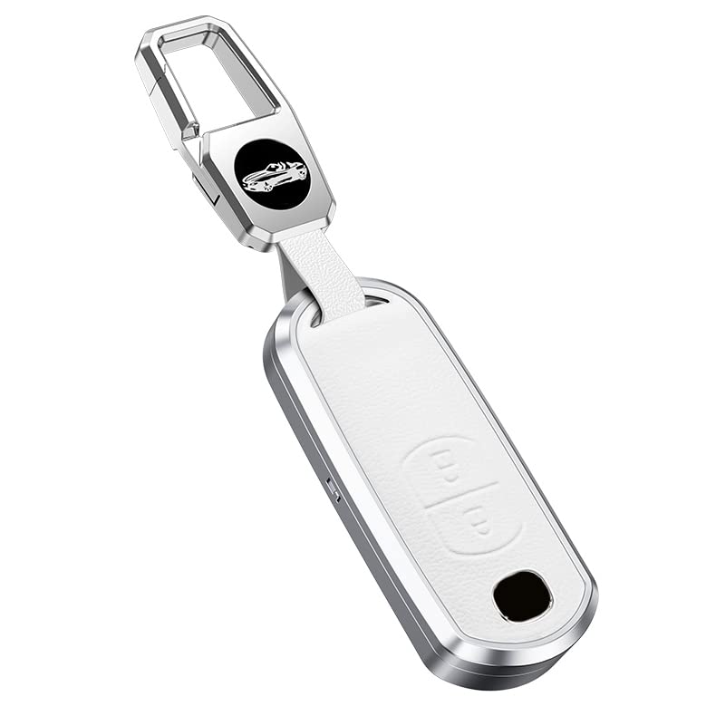 

ontto Чехол для смарт-ключа, Чехол для ключа, Чехол для ключа, Брелок для ключей, Стильный, Высококачественный, Устойчивый к царапинам, 2 buttons белый