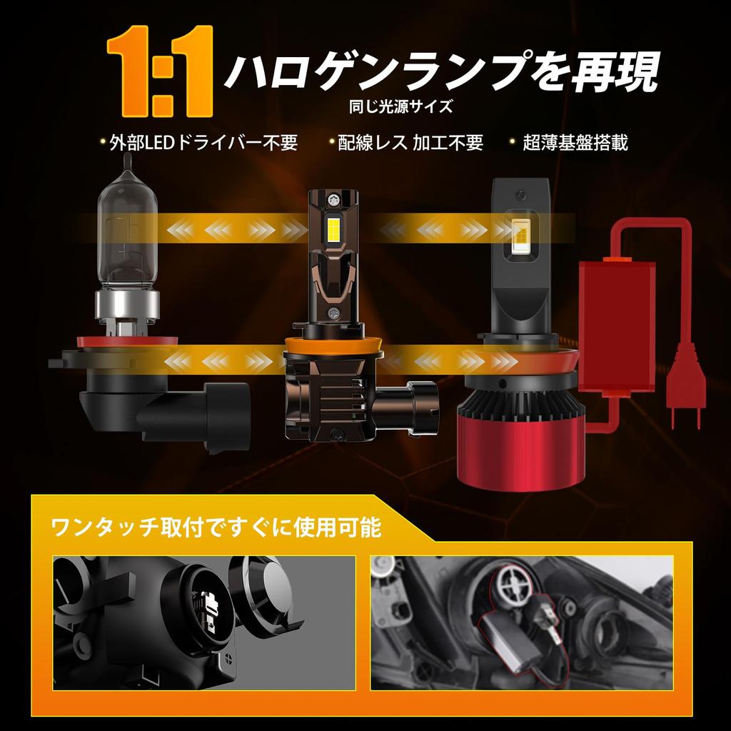 H11 LED Vehicle Inspection Super Integrated H8 LED Fog For High LED Chip 8 Times H16 LED DC12V For Halogen Smaller than Quadruple Heat Quiet Long