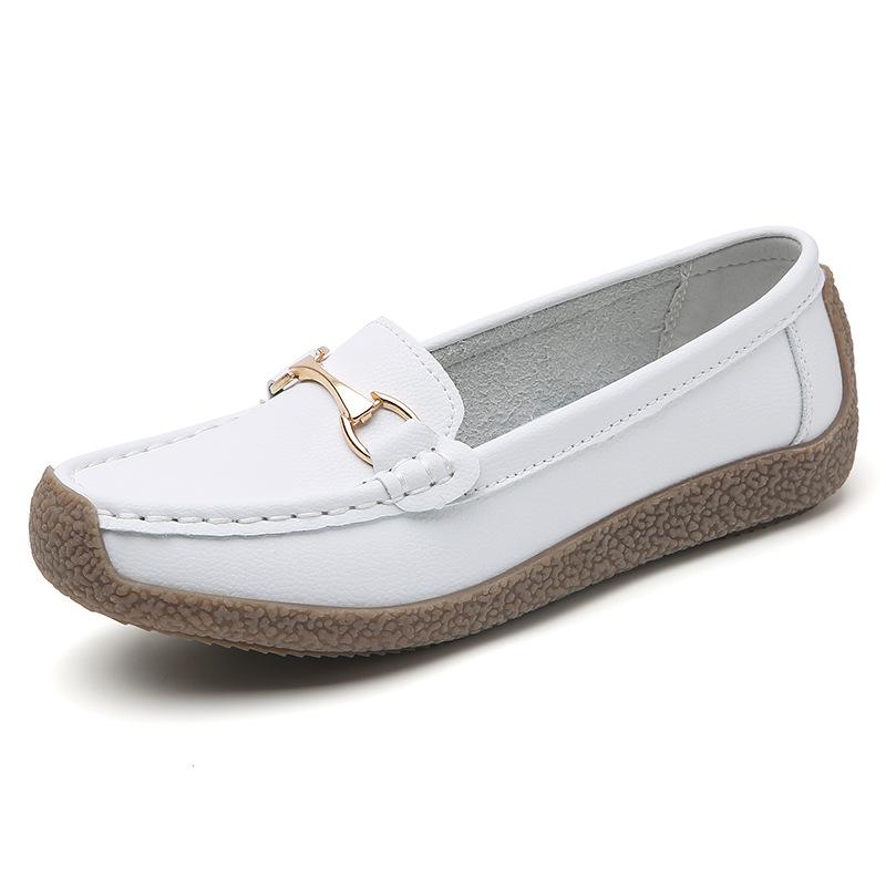 Spring casual women's flat shoes soft sole soft surface mother shoes comfortable large size Doudou women's shoes