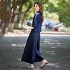 Fashion suit women's summer new temperament waist and thin short-sleeved shirt wide-leg pants skirt two-piece set