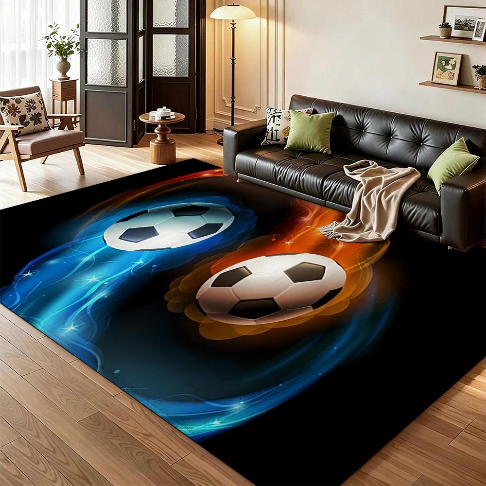 Football Game Patterned Rug Allseason Carpet For Bathroom Kitchen Home Decor New Year Gift