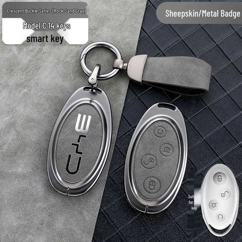 Compatible Key Case for BYD: Qin Plus DMi, Dolphin, Song Plus, Han EV, Yuan Pro, Tang, and E2 Models