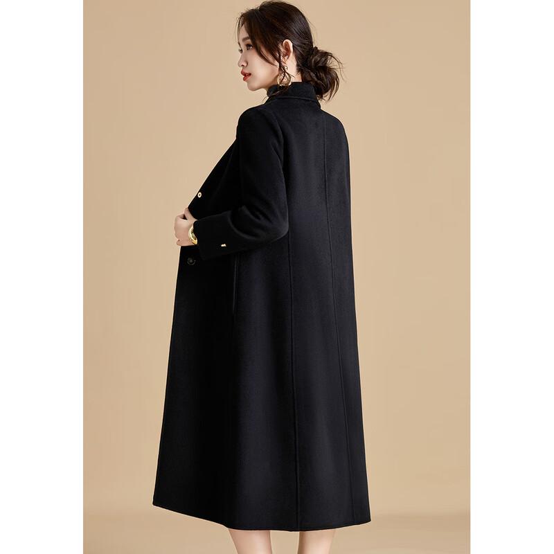 Kebeier Women's Minimalist Double-Faced Sheep Wool Coat