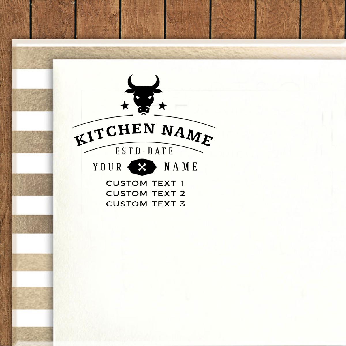 

Printtoo Self Inking Custom Text Round Rubber Stamp Clipart Personalized Business Address 50 mm Diameter (Approx) чёрный