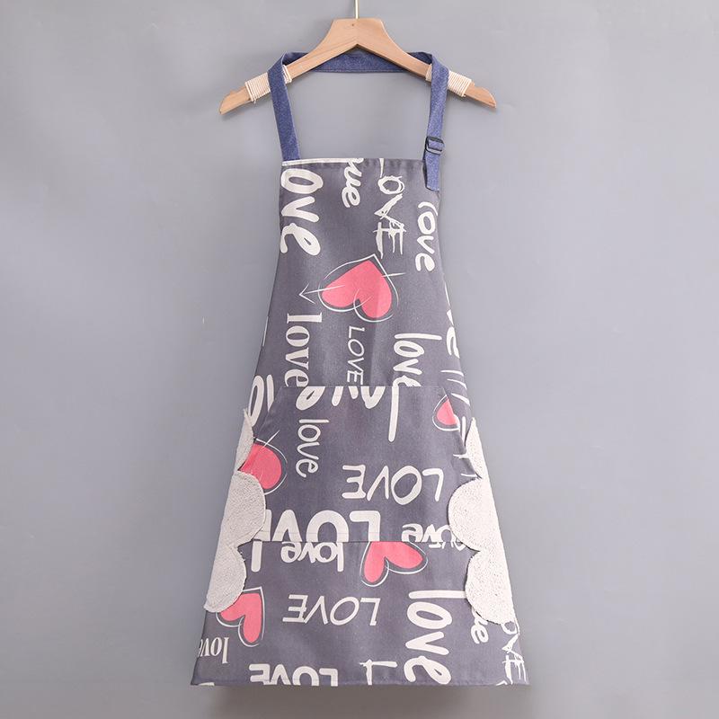 Fashionable Summer Canvas Apron: Breathable, Anti-Fouling, and Durable for Home and Kitchen