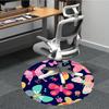 1pc Butterfly Floral Print Chair Carpet for Office, , Non-slip carpet, Very suitable for offices, farmhouses,Outdoor carpet yy251120033