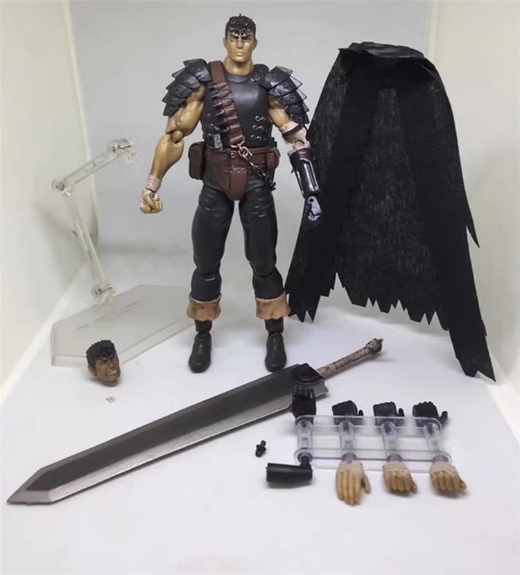 Game Figma 359 GUTS Black Swordsman Ver. Repaint Edition PVC Figures Model Toys
