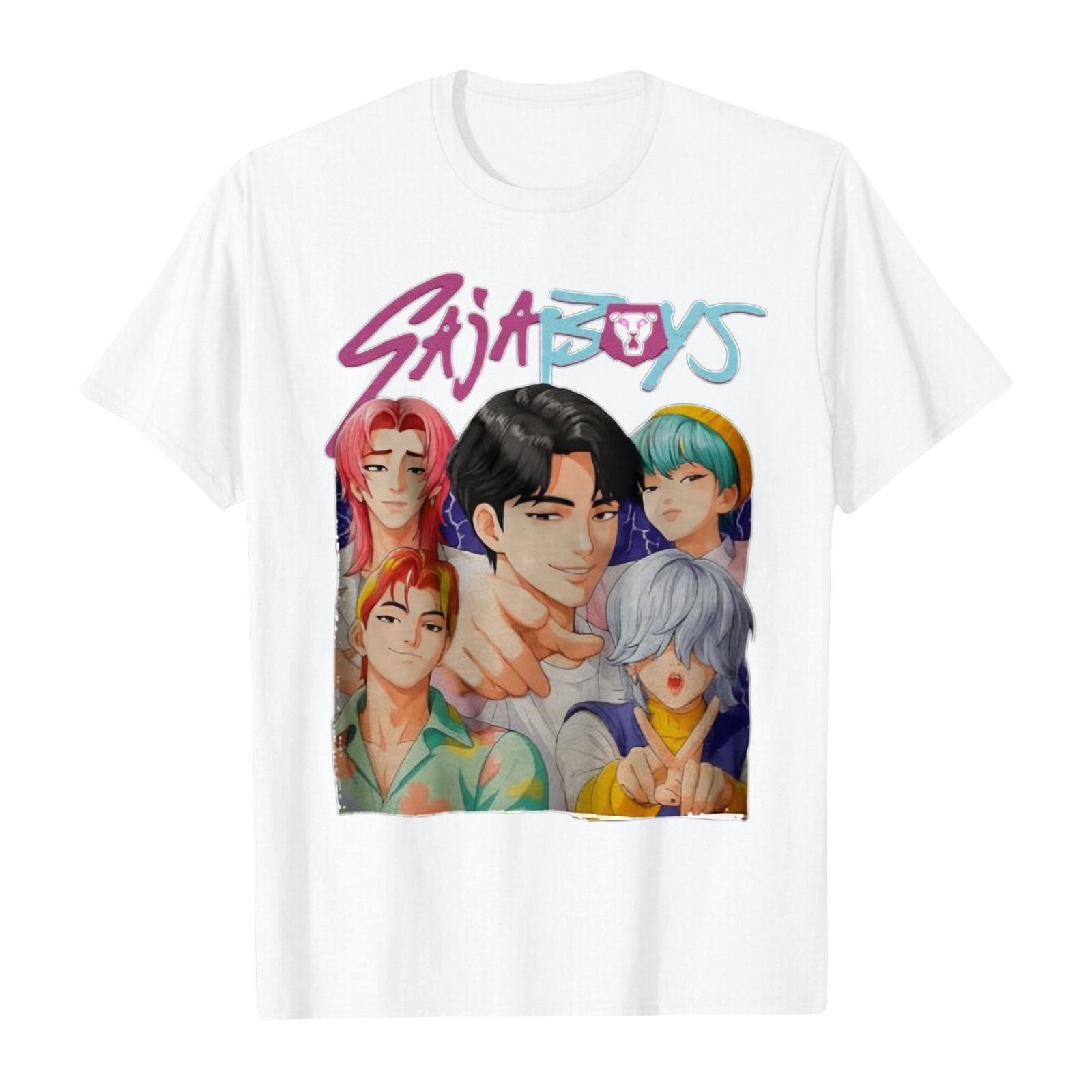 

Men s Round Neck Printed Short-sleeved T-shirt Top XL белый