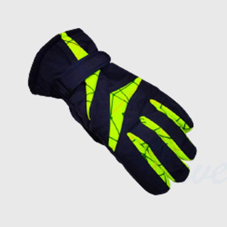 Spot Reflective Men's Winter Ski Gloves - Thick Cold-Proof Outdoor Sports Gear