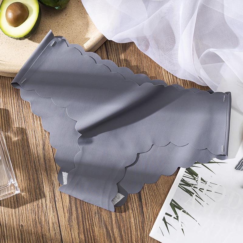 

Безшовні трусики-хвилі з крижаного шовку - Жіноча дихаюча білизна з бавовняною ластовицею з низькою посадкою XL