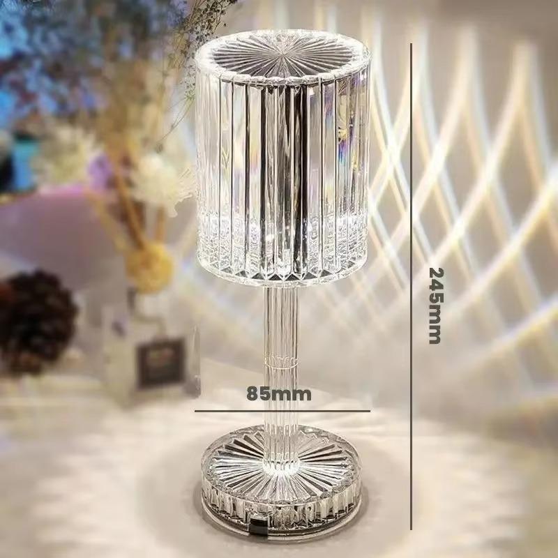 Crystal Rechargeable Led Light Touch Remote Control Night Lamp Bedroom Mood Light Bedside Lamp Night Lights Acrylic Home Decor
