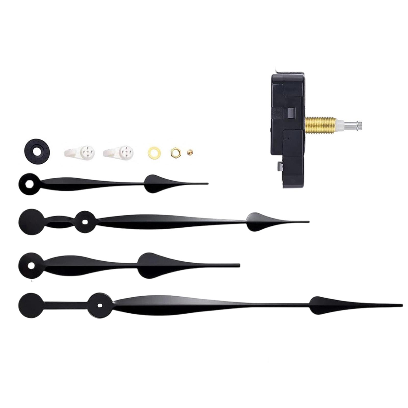 

Комплект часового механизма с длинным шпинделем для изготовления больших настенных часов, часовой механизм, стрелки, ремонт часов, высокая прочность