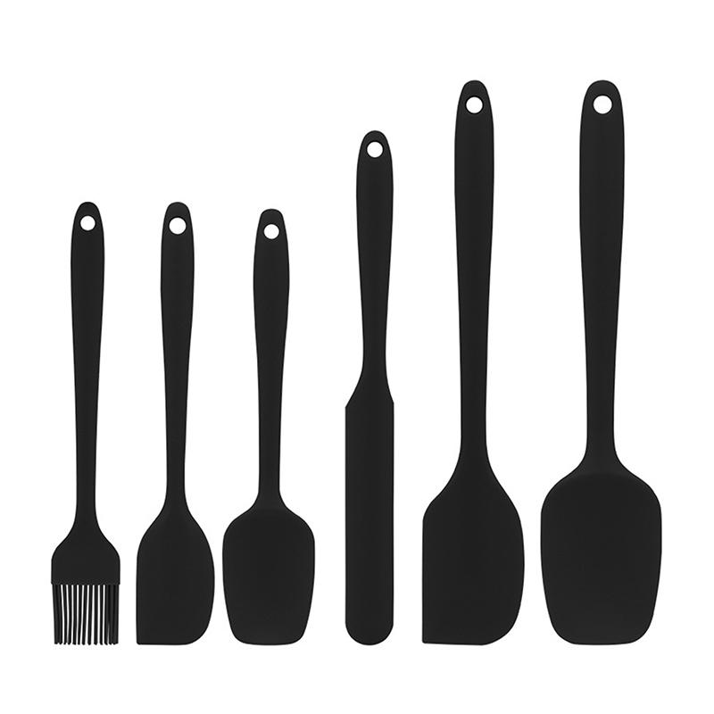 

6Pcs Silicone Spatula Set Food Grade Non Stick Heat Resistant Spatulas Turner For Cooking Baking Mixing Baking Tools A2