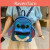 Lilo Stitch Niedlicher Cartoon PU-Rucksack mit Reißverschluss für den täglichen Gebrauch Mädchen
