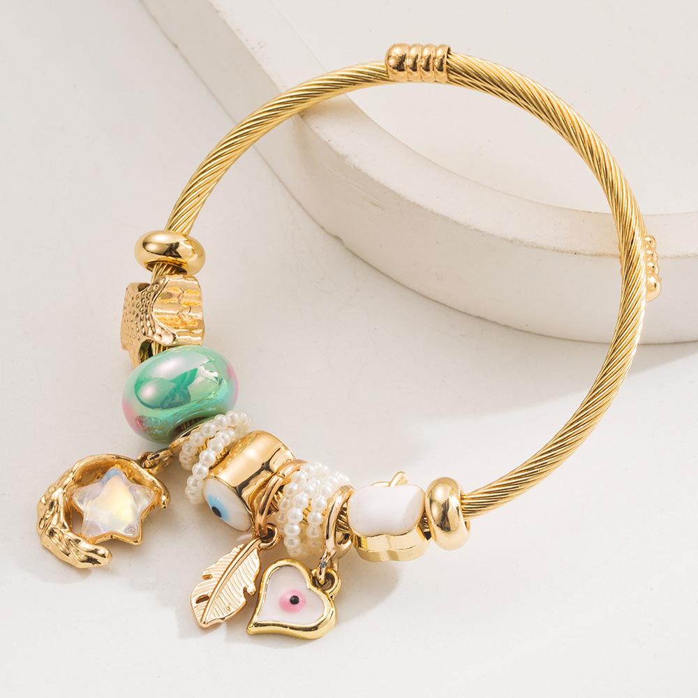Trendy INS Style Fashion DIY Super Fairy Star Moon Pendant Bracelet Hot Selling Women's Bracelet
