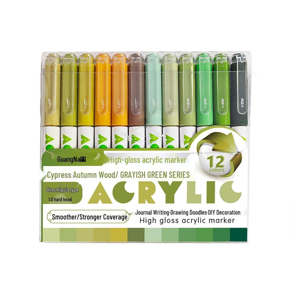 Guangna 586 High-Gloss Waterproof Acrylic Marker - Opaque Student Art Doodle Pen