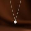 Elegant Style Imitation Pearl Pendant Necklace Adjustable Clavicle Chain for Women Jewelry Gifts