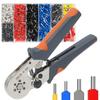 Ferrule Sleeves Terminal Crimping Tools Mini Electrical Pliers HSC8 6-4/6-6(0.25-10mm²/0.25-6mm²) Wire Connection Repair Clamp