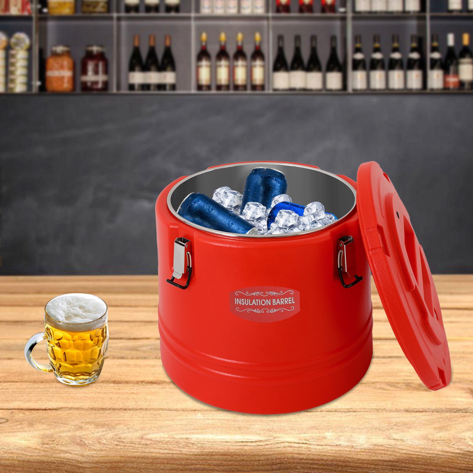 

30L Capacity Commercial-Grade Insulated Soup & Food Storage Bucket, Red Hot Cold Temperature Retention Pail, 31.7 Qt Container 1 красный