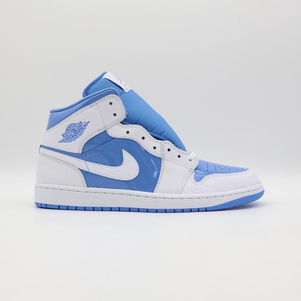 FZ2142-114 Nike Air Jordan 1 Mid Blanco Azul Leyenda (de los hombres)