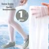 Girls' Summer 10D Thin Ballet Socks Velvet White Dance Pantyhose
