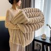 230*200CM Verdickte Kaninchenplüsch-Flaneldecke, Korallenvliesdecke, Büro-Milchvlies-Nickerchen-Decke