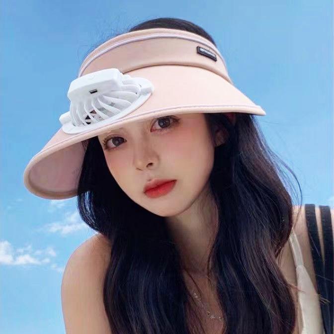 Usb Fan Charging Hat Sun Protection Cap Breathable Lightweight Portable Outdoor