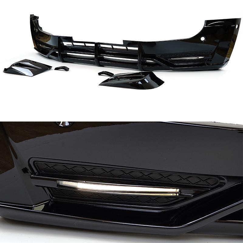 20+ Land Rover Defender 110/90 Front Splitter Upgrade Kit: Front Bumper PP with Daytime Running Lights