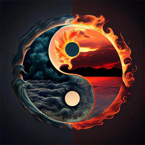 Diy Diamond Painting Tai Chi Landscape Full Square Round Embroidery Mosaic Sunset Sea Handmade Home Decor