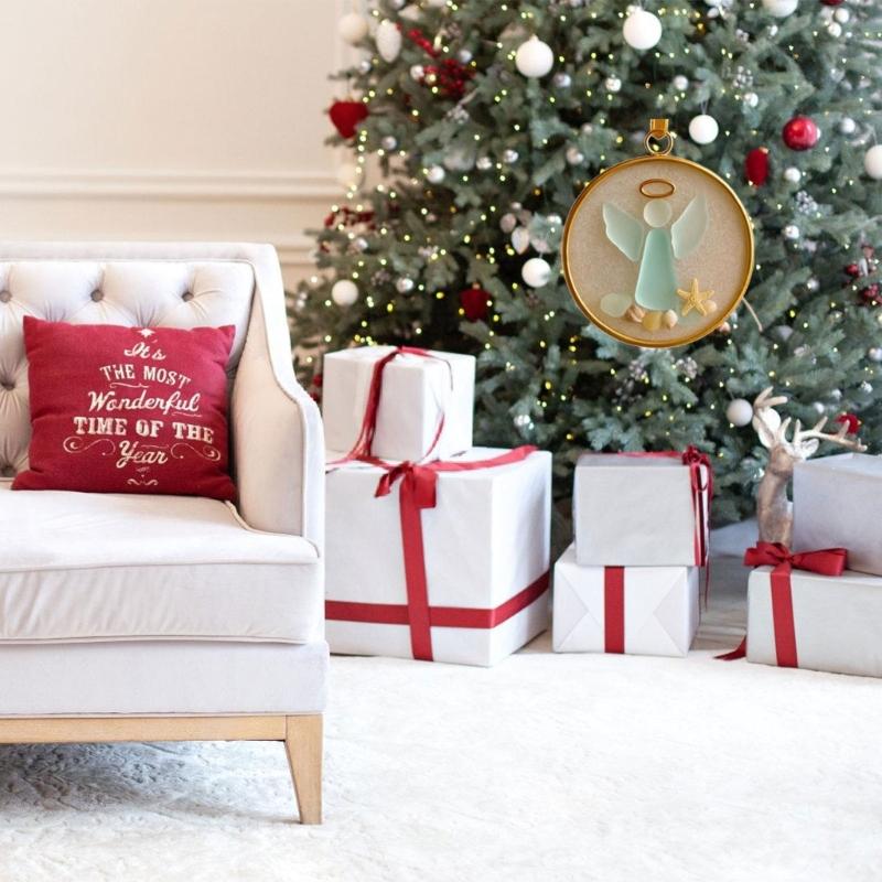 Coastal Inspired Christmas Tree Decorations Resin Holiday Tree Ornament With Hanging Hook For Festival Tree Mantels