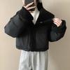 Spot Korean down cotton clothes lapel loose thickened warm front and back sides wear short padded jacket