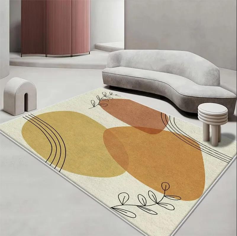 

Простой легкий роскошный ковер из искусственного кашемира для гостиной, чайного столика, спальни, ковер, напольный коврик, у окна, прикроватное нескользящее одеяло 80*160cm