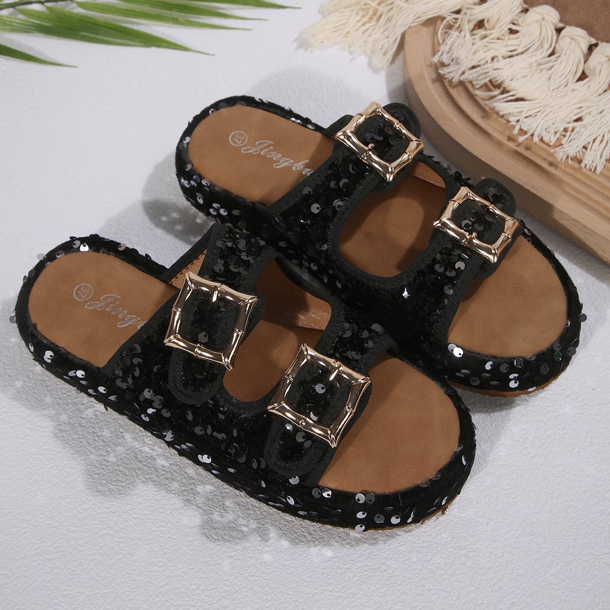 Sandals new summer soft-soled sandals flat-soled sports beach sandals tide 36