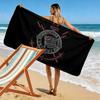 SC Corinthians Paulista Print Beach Towel, Large Soft Quick Dry Towel for Beach Camping Swimming