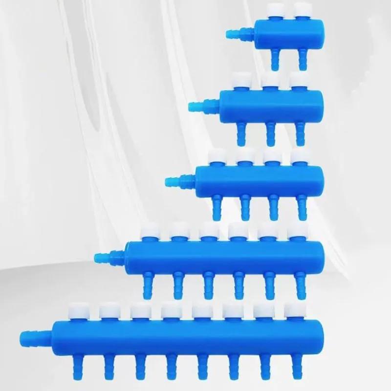 NewPlastic 2 3 4 6 8 Way Aquarium Air Splitter Valve Fish Tank Air Pump Flow Splitter Distributor Pump Valve Tap Control Switch