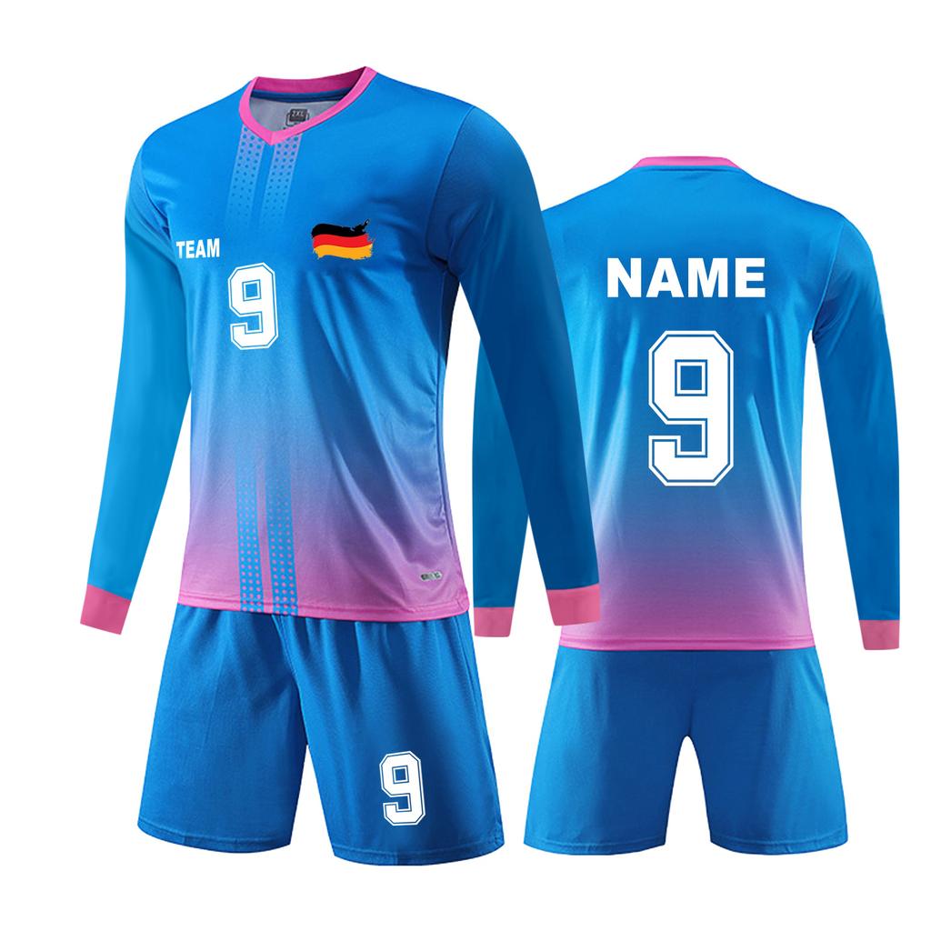 Personalised Shirts Kit Mens Girls With Name Number Custom Football Jerseys For Boys Training Suit