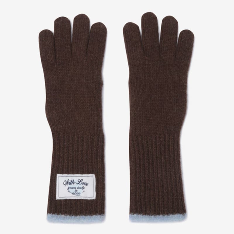 

ZOOC Lauren Jung Label Цветные вязаные перчатки ME_Z254PHV720 Dark Brown_DR1_FREE_99