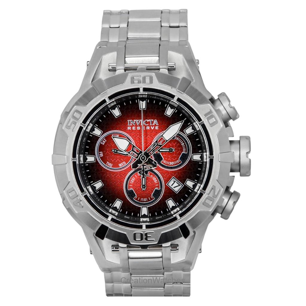 

Invicta Reserve Ocean Warrior Хронограф Красный и Черный Циферблат Кварцевые 47849 100М Мужские Часы красный/чёрный