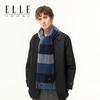 ELLE Men's 100% Wool Plaid Scarf